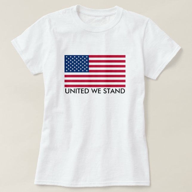 Camiseta Sinalizador da United We Stand (Frente do Design)
