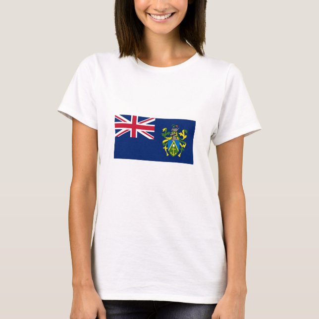 Camiseta Sinalizador das Ilhas Pitcairn (Frente)