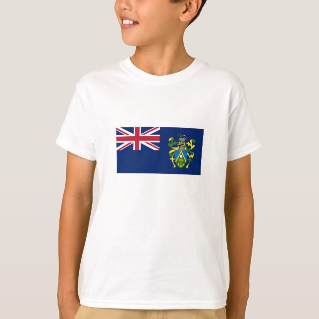 Camiseta Sinalizador das Ilhas Pitcairn (Frente)