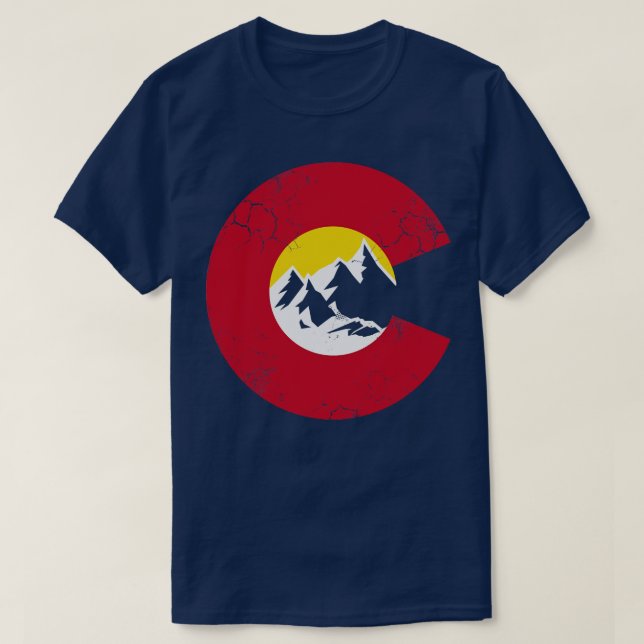 Camiseta Sinalizador das Montanhas do Colorado (Frente do Design)