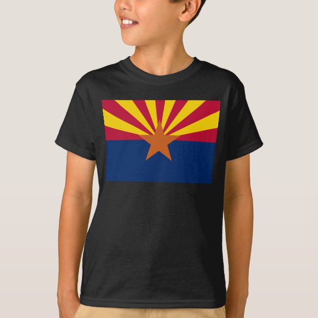 Camiseta Sinalizador de arizona: Definindo Star Sun, O Esta (Frente)