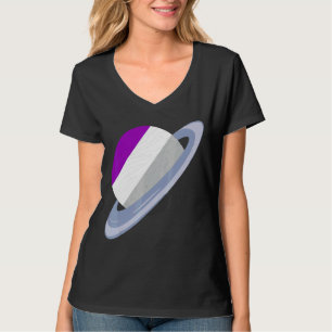 Camiseta Sinalizador de Assexualidade de Sábado do Orgulho