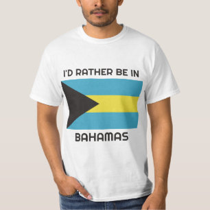 Camiseta Sinalizador de Bahamas de Texto e Nome Personaliza