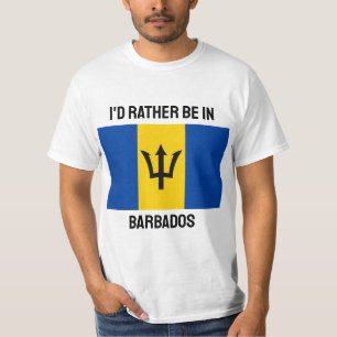 Camiseta Sinalizador de Barbados de Nome e Texto Personaliz