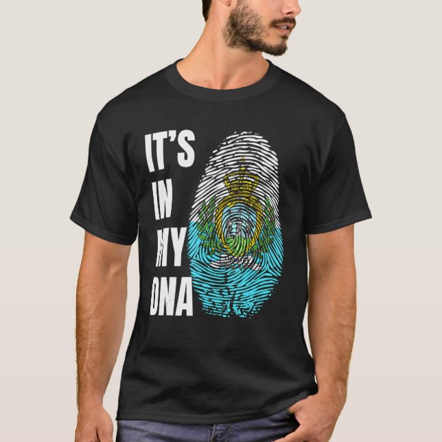 Camiseta Sinalizador de Biometria de DNA Impressão Digital  (Frente)