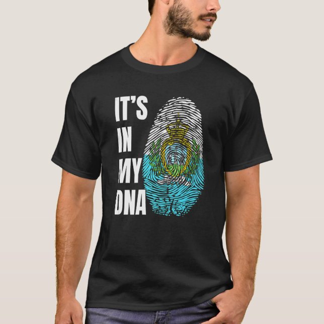 Camiseta Sinalizador de Biometria de DNA Impressão Digital  (Frente)