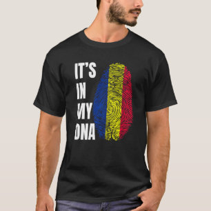 Camiseta Sinalizador de Biometria de DNA Impressão Digital