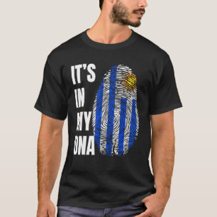 Camiseta Sinalizador de Biometria de DNA Impressão Digital