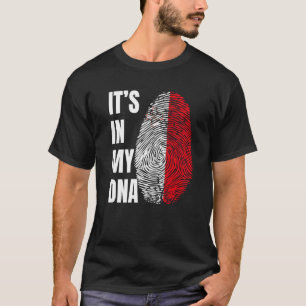 Camiseta Sinalizador de Biometria do ADN das impressões dig