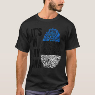 Camiseta Sinalizador de Biometria do ADN das impressões dig