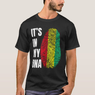 Camiseta Sinalizador de Biometria do DNA das impressões dig