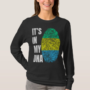 Camiseta Sinalizador de Biometria do DNA de Impressão Digit