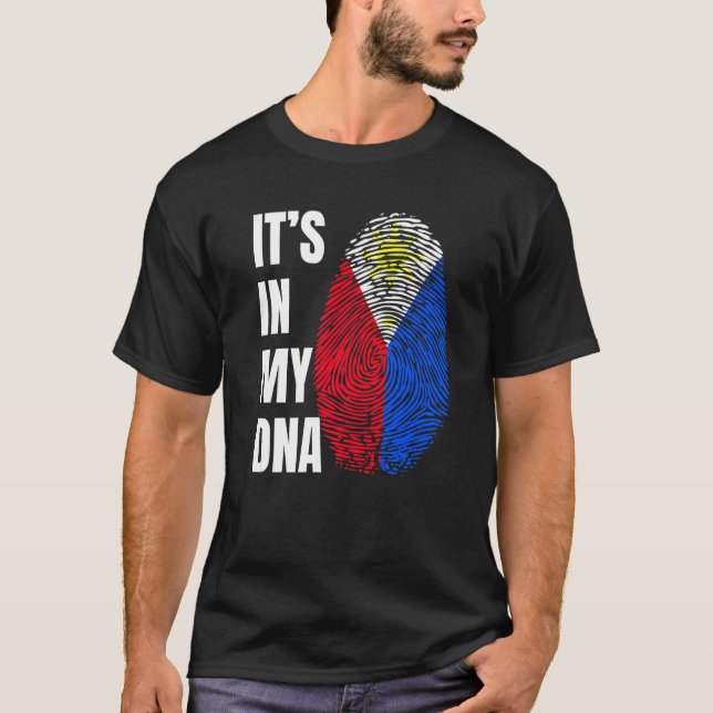 Camiseta Sinalizador de Biometria do DNA de impressões digi (Frente)
