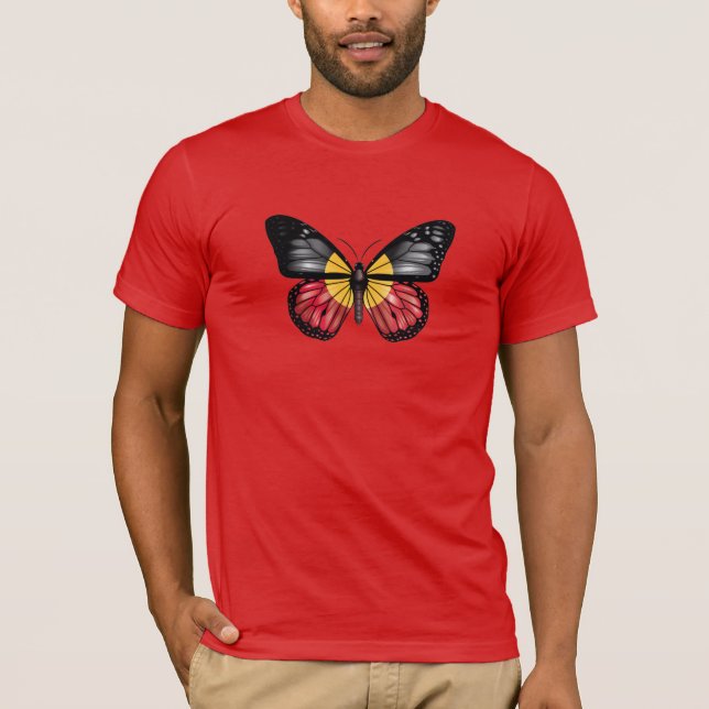 Camiseta Sinalizador de Borboleta Monarca de Origem (Frente)