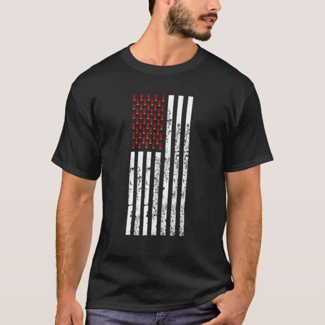 Camiseta Sinalizador De Destino De Clay - Usa - Shotshell R (Frente)