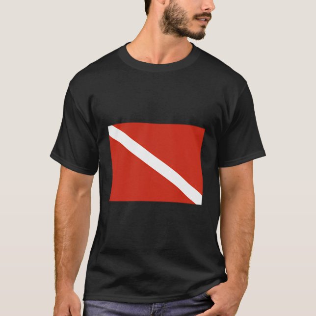 Camiseta Sinalizador de Dive Dois Lados Scuba Mergtor Instr (Frente)