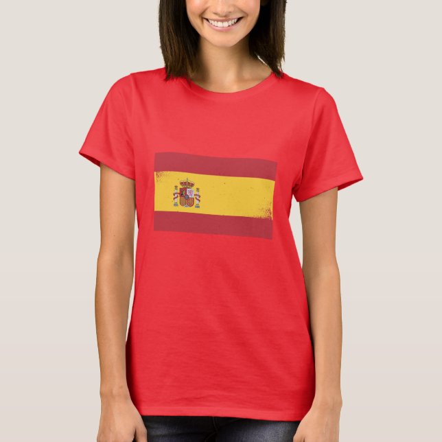 Camiseta Sinalizador de espanha (Frente)