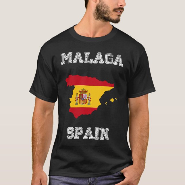 Camiseta Sinalizador de Espanha Distorcida da Espanha de Má (Frente)