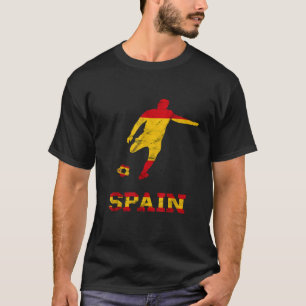 Camiseta Sinalizador de Espanha do jogador de futebol espan