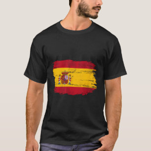 Camiseta Sinalizador De Espanha Vintage Para Presente Espan