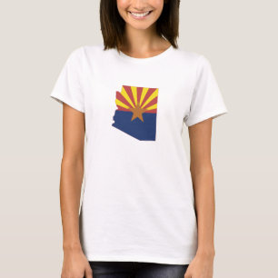 Camiseta Sinalizador de Estado Formatado do Mapa da Silhuet