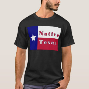 Camiseta Sinalizador de Estrela Única do Texano Nativo