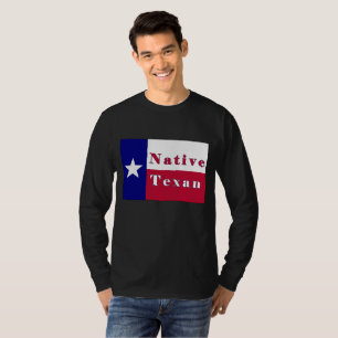 Camiseta Sinalizador de Estrela Única do Texano Nativo