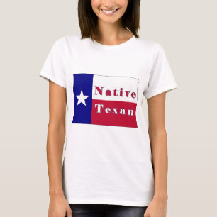 Camiseta Sinalizador de Estrela Única do Texano Nativo