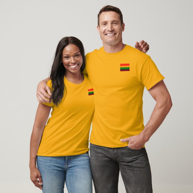 Camiseta Sinalizador de faixas do Rainbow Orgulho gay LGBT  (Unissex)