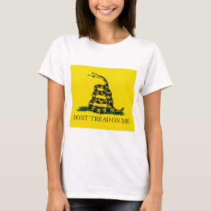 Camiseta Sinalizador de Gadsden (Não Piso em Mim) (Sinaliz
