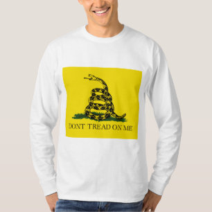 Camiseta Sinalizador de Gadsden (Não Piso em Mim) (Sinaliz