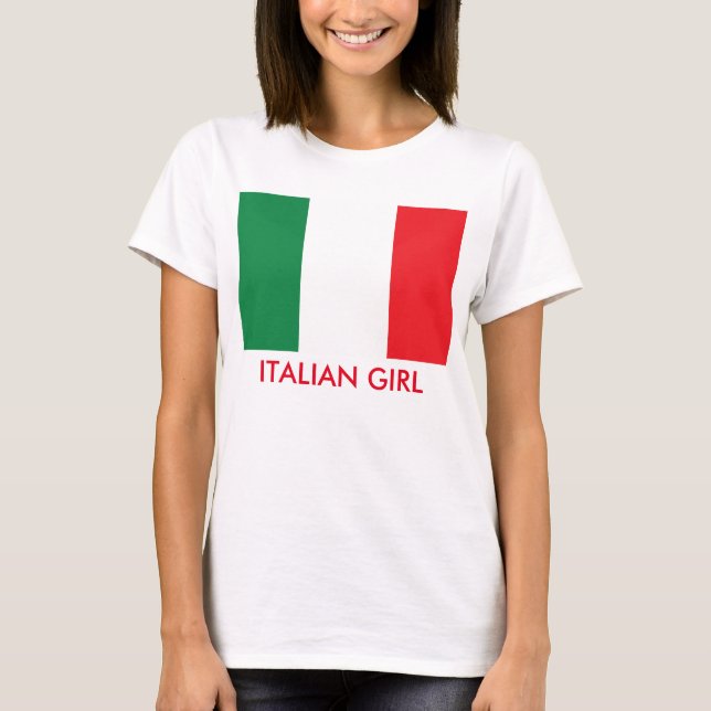 Camiseta Sinalizador de Garota Italiana (Frente)