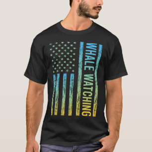Camiseta Sinalizador de gradiente 02 Observando Baleia
