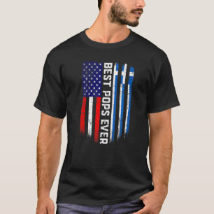Camiseta Sinalizador de Grécia Americano Melhores Pop De To