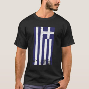 Camiseta Sinalizador de Grécia de Viagem do Orgulho Grego