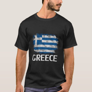 Camiseta Sinalizador De Grécia De Vintage Para Presente De
