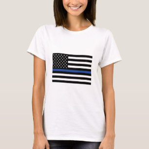 Camiseta Sinalizador de Linha Azul Fino