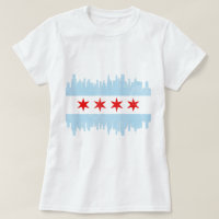 Sinalizador de Linha do Skyline em Chicago com Dis