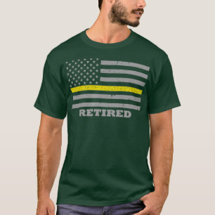 Camiseta Sinalizador de Linha Dourada Fina do Dispatcher 91