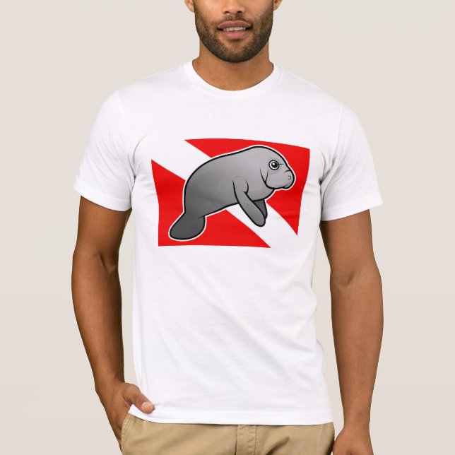 Camiseta Sinalizador de Manatee Dive (Frente)