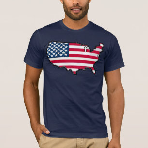 Camiseta Sinalizador de Mapa Americano WINNER do PRÊMIO TBA