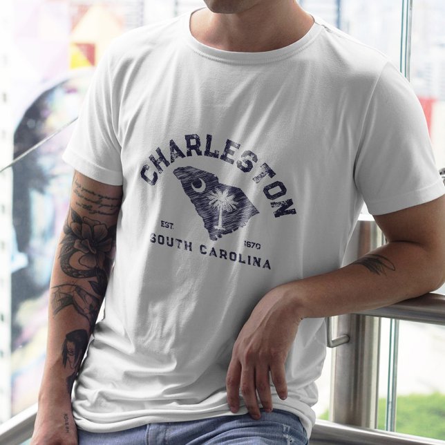 Camiseta Sinalizador de Mapa de Marinho da Carolina do Sul  (Criador carregado)