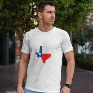 Camiseta Sinalizador de Mapa do Texas