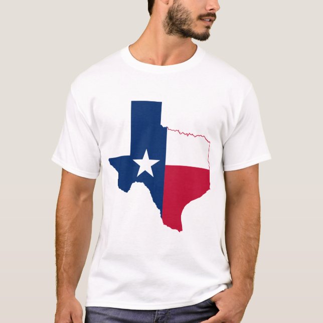 Camiseta Sinalizador de mapa do Texas (Frente)