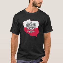 Camiseta Sinalizador de Mapa Polonês