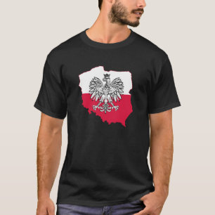 Camiseta Sinalizador de Mapa Polonês