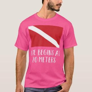 Camiseta Sinalizador De Mergulhamento Scuba Funny Scuba 20