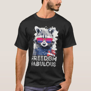 Camiseta Sinalizador de óculos de sol bissexuais, fabuloso 