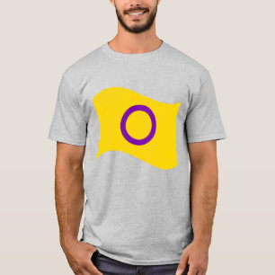 Camiseta Sinalizador de Onda do Orgulho Intersexual