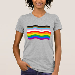 Camiseta Sinalizador de Onda do Orgulho POC LGBTQ